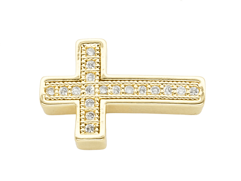 RODIO DORADO CENTRO CRUZ 16*12MM