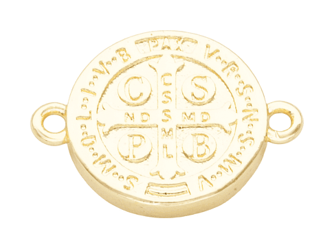 RODIO DORADO CENTRO SAN BENITO ZIRCON BLANCO 12*16MM