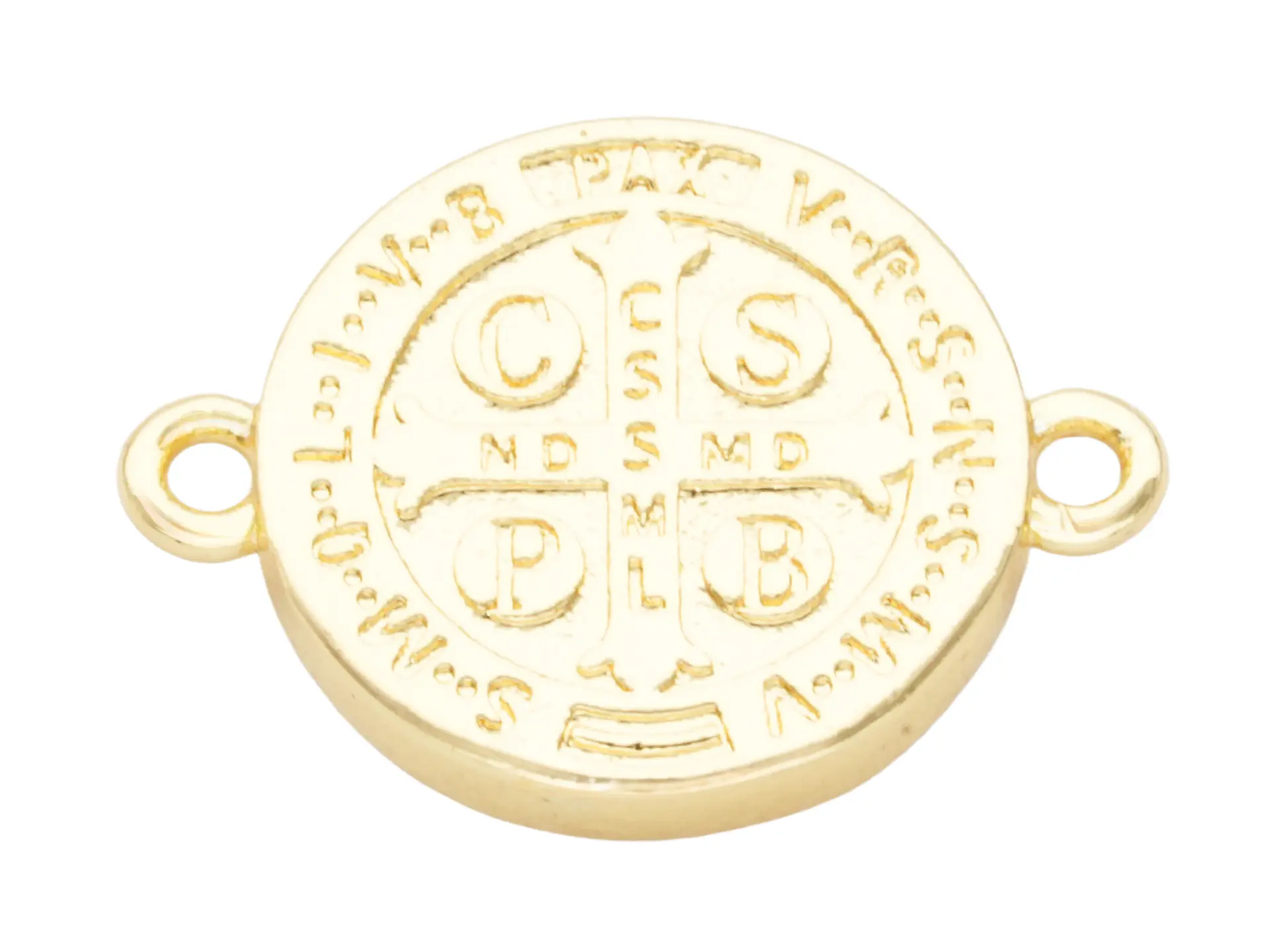 RODIO DORADO CENTRO SAN BENITO ZIRCON BLANCO 12*16MM 2
