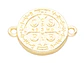 RODIO DORADO CENTRO SAN BENITO ZIRCON BLANCO 12*16MM - Miniatura 2