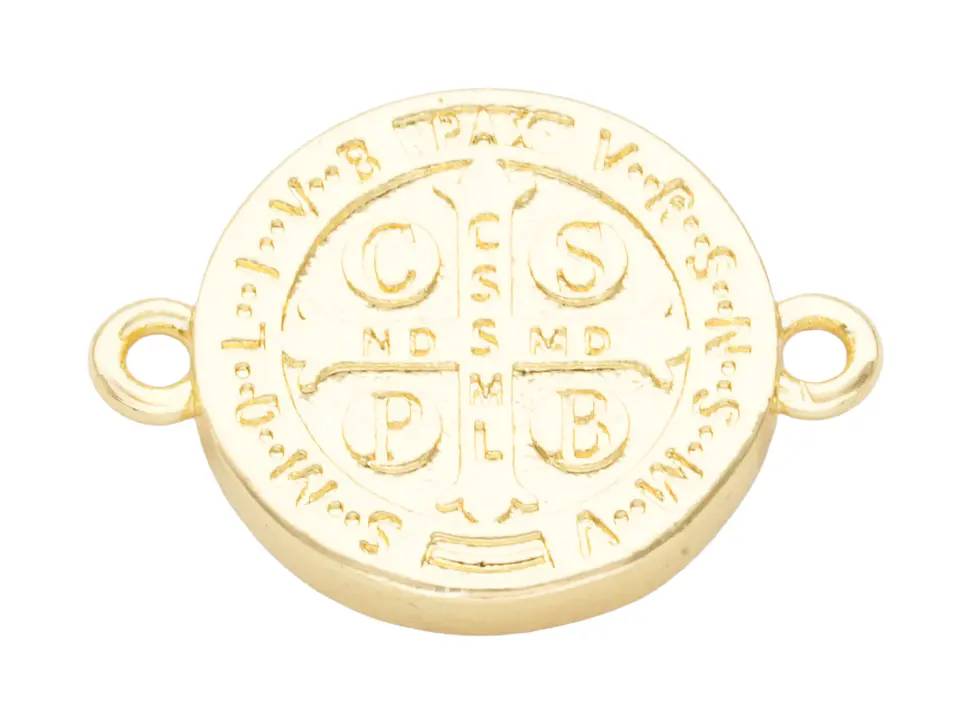 RODIO DORADO CENTRO SAN BENITO ZIRCON BLANCO 12*16MM 2