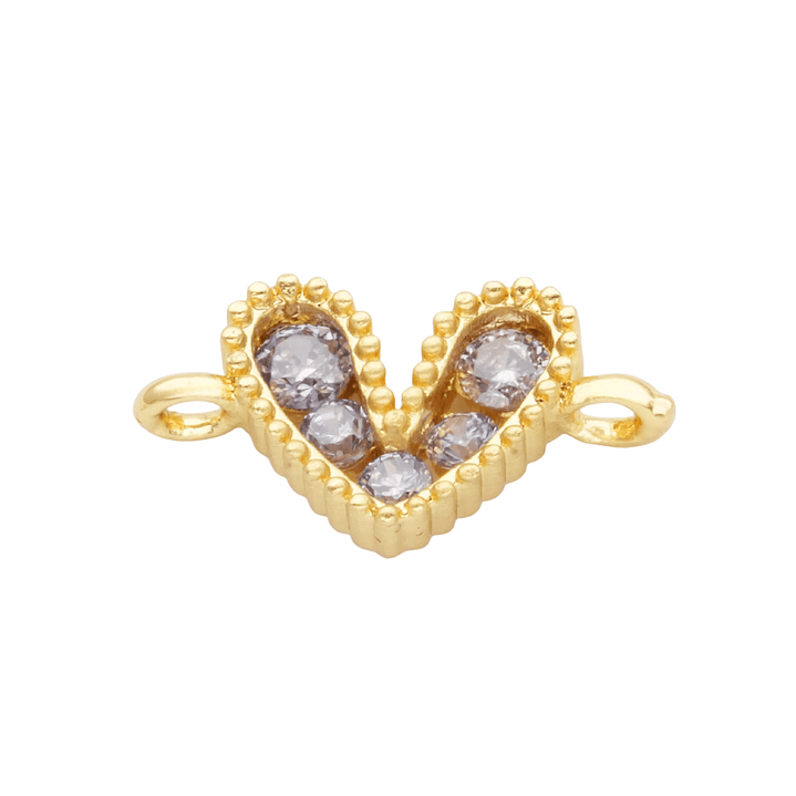 RODIO DORADO CENTRO CORAZON LILA ZIRCON 12*7MM 1