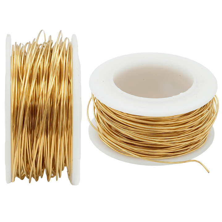  ACERO DORADO ALAMBRE 0.6MM #22   1