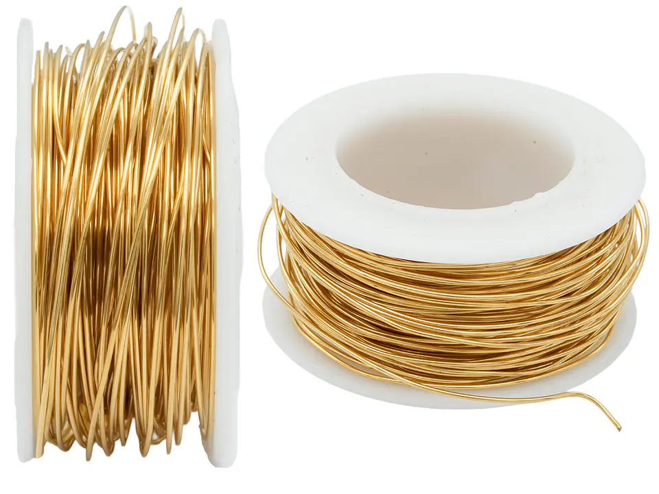  ACERO DORADO ALAMBRE 0.6MM #22   1