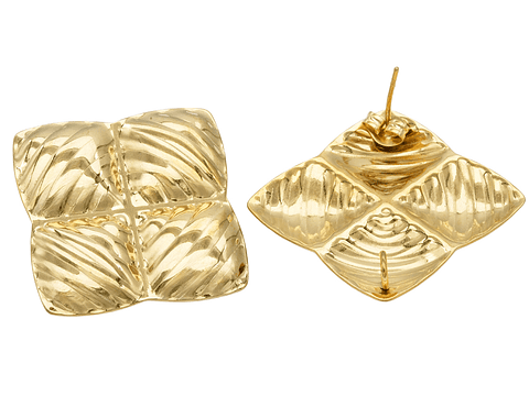 ACERO DORADO TOPO 146 CUADRADO MARTILLADO 28*28M