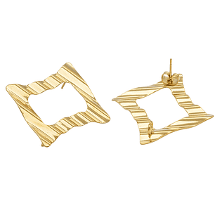 ACERO DORADO TOPO 147 CUADRADO MARTILLADO 28*28M