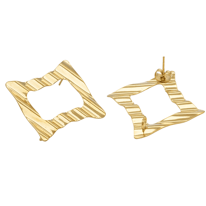 ACERO DORADO TOPO 147 CUADRADO MARTILLADO 28*28M 1