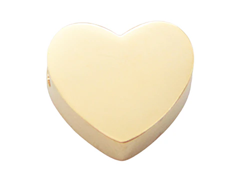 ACERO DORADO SEPARADOR CORAZON 8*8MM 