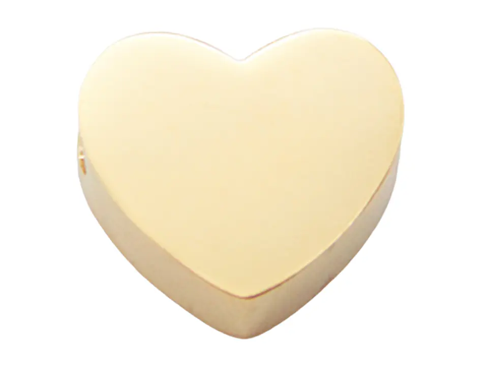 ACERO DORADO CENTRO CORAZON 12*12MM 1