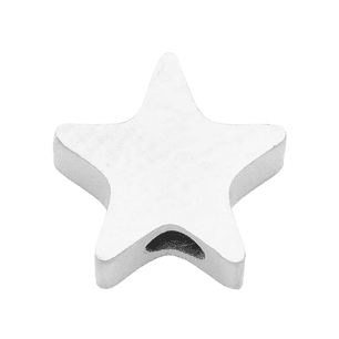 ACERO PLATEADO CENTRO ESTRELLA 12*3MM