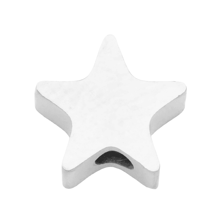 ACERO PLATEADO CENTRO ESTRELLA 12*3MM 1