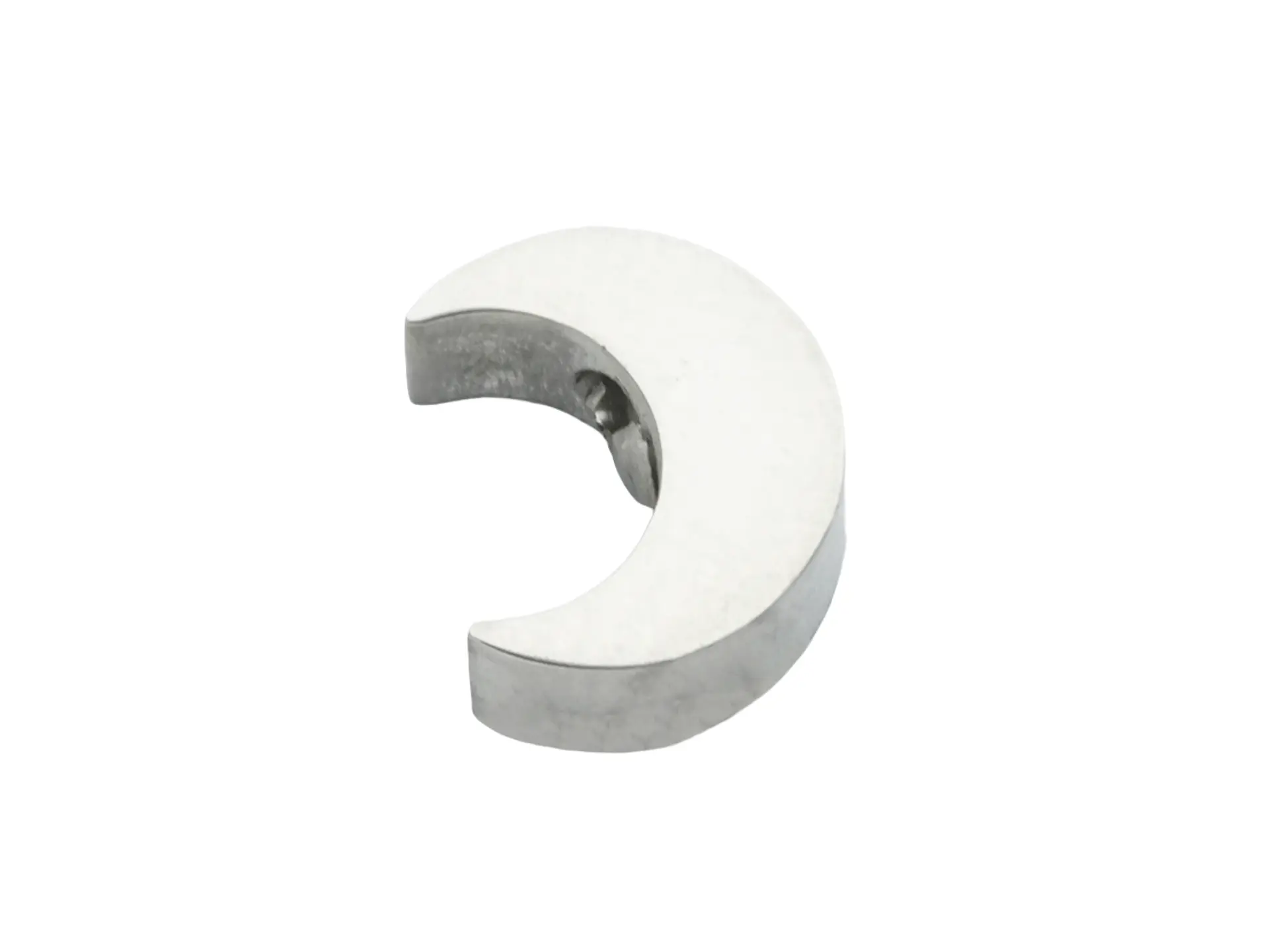 ACERO PLATEADO CENTRO PULSERA SEPARADOR LUNA 8MM 1