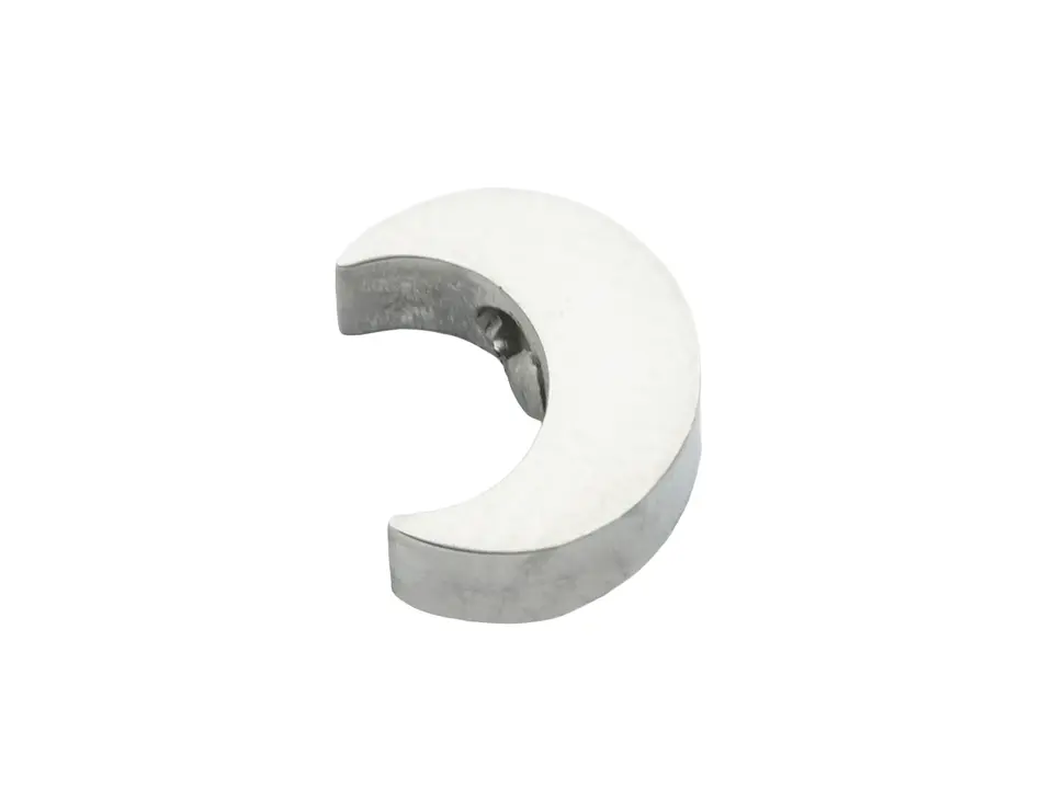 ACERO PLATEADO CENTRO PULSERA SEPARADOR LUNA 8MM 1