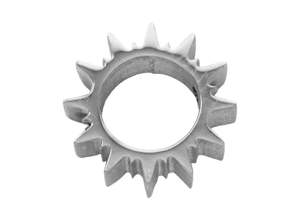 ACERO PLATEADO CENTRO PULSERA SOL 10MM 1