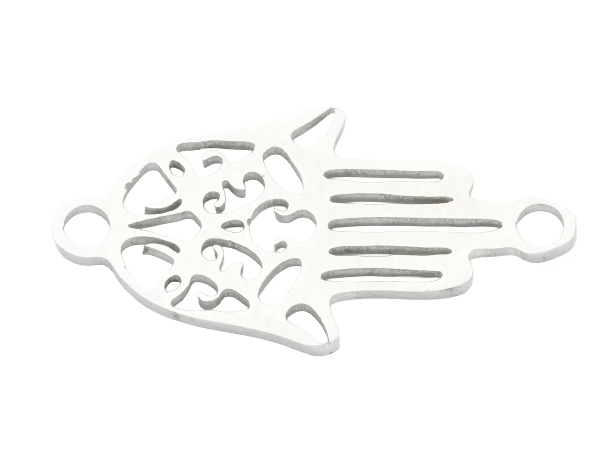 ACERO PLATEADO CENTRO MANO HAMSA 18*9MM 1