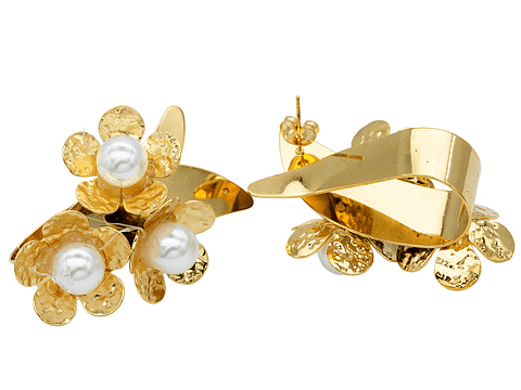 ACERO DORADO TOPO TERMINADO 148 FLOR PERLA 40MM