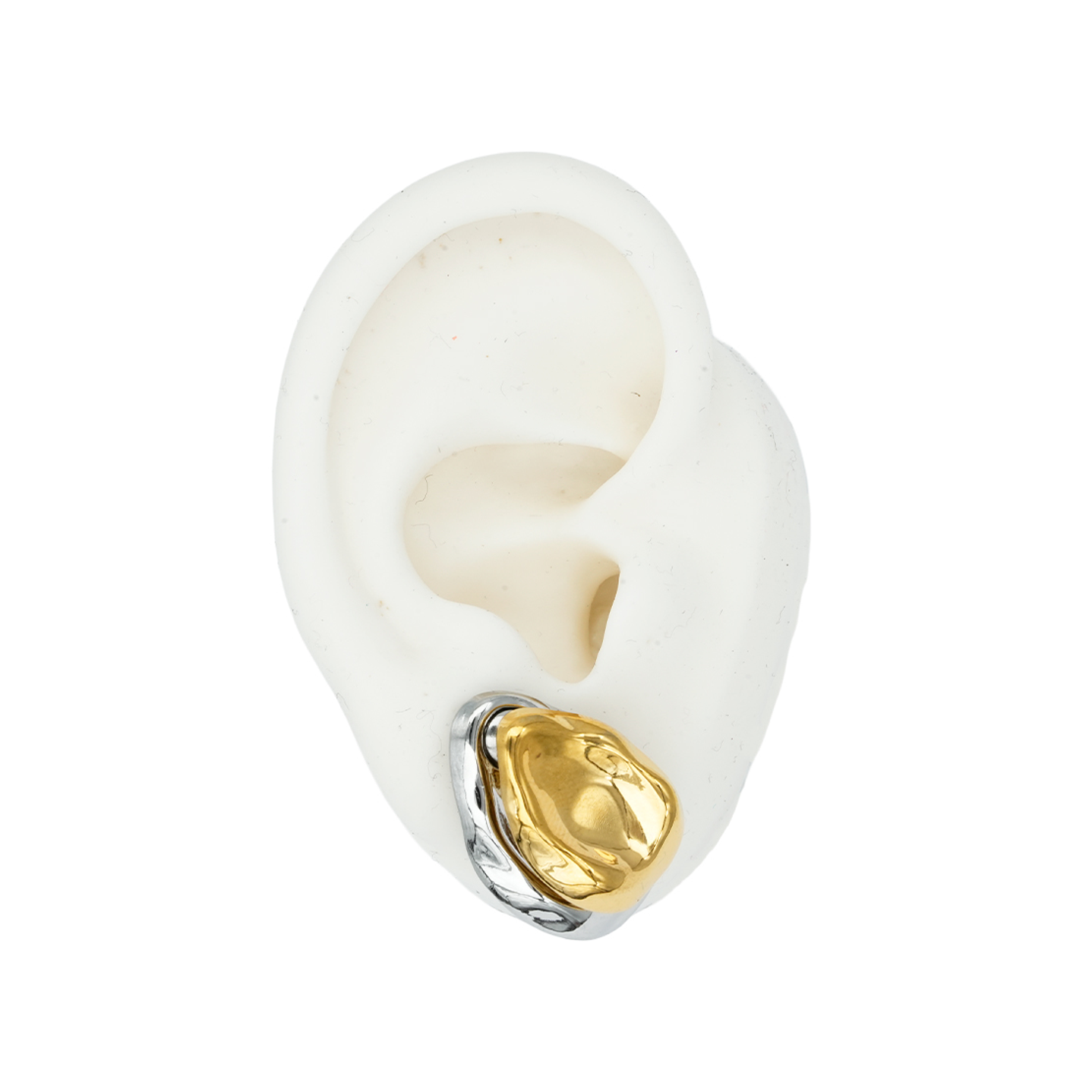 ACERO DORADO TOPO LAGRIMA 20MM BICOLOR TERMINADO 149  2