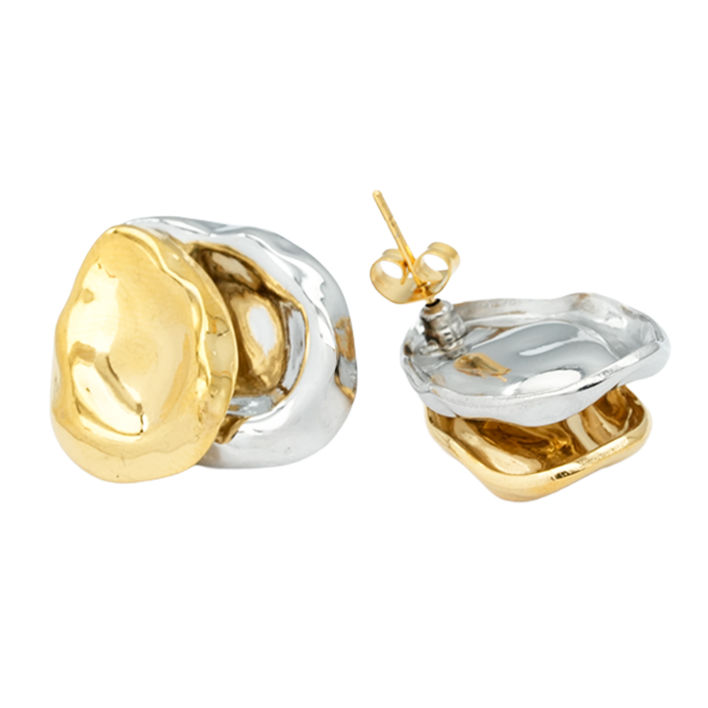 ACERO DORADO TOPO LAGRIMA 20MM BICOLOR TERMINADO 149  1