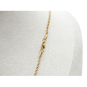 ACERO DORADO CADENA TERMINDA LAZO 0.5MM POR 50CM