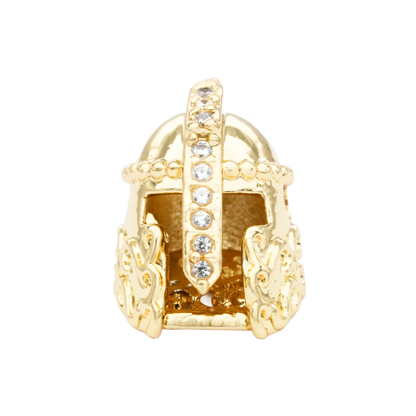 RODIO DORADO CENTRO CASCO ZIRCON BLANCO 10*12MM 1