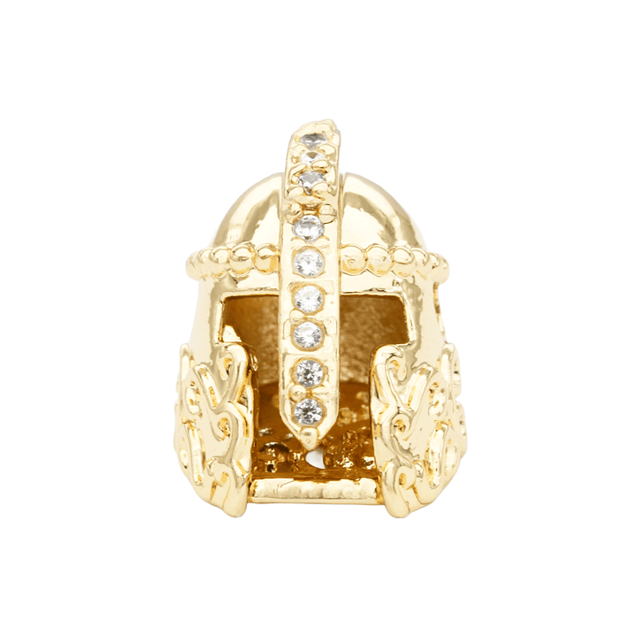 RODIO DORADO CENTRO CASCO ZIRCON BLANCO 10*12MM 1