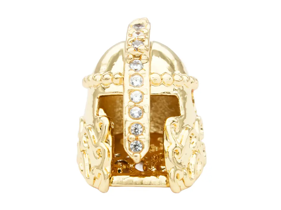 RODIO DORADO CENTRO CASCO ZIRCON BLANCO 10*12MM 1