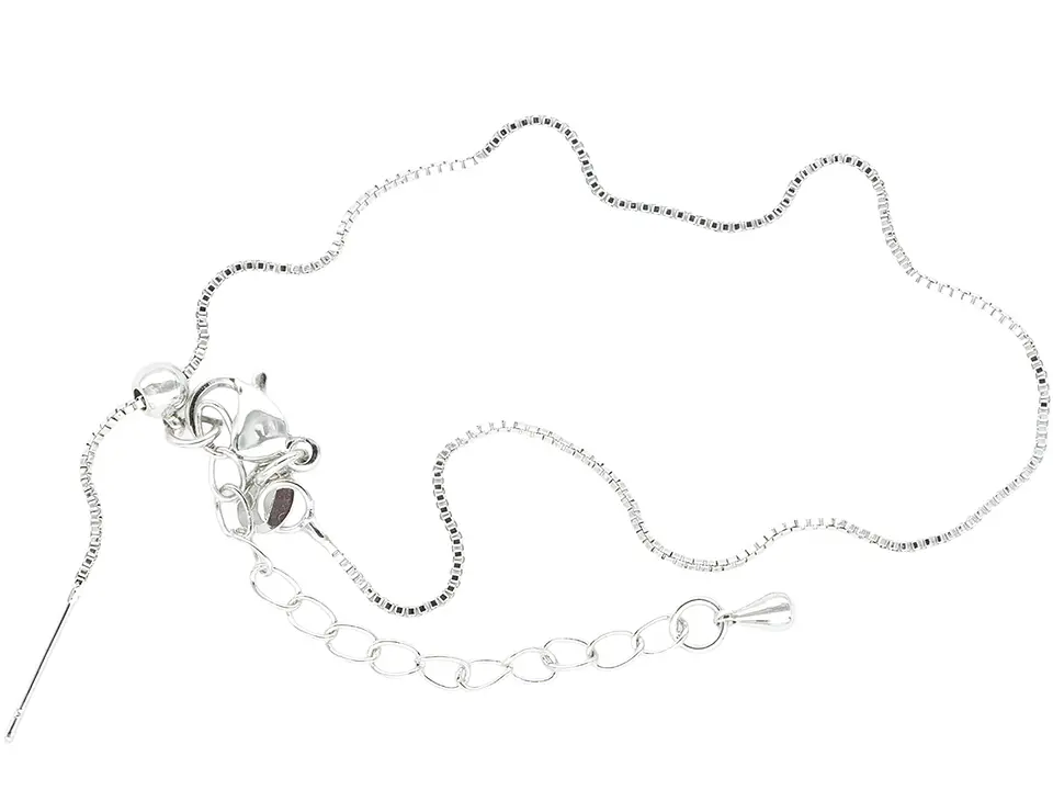 RODIO PLATEADO PULSERA AGUJA 1.2MM 1