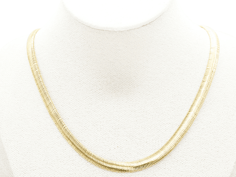 RODIO DORADO CADENA LAZO PLANO TERMINADA 6*3M 45CM