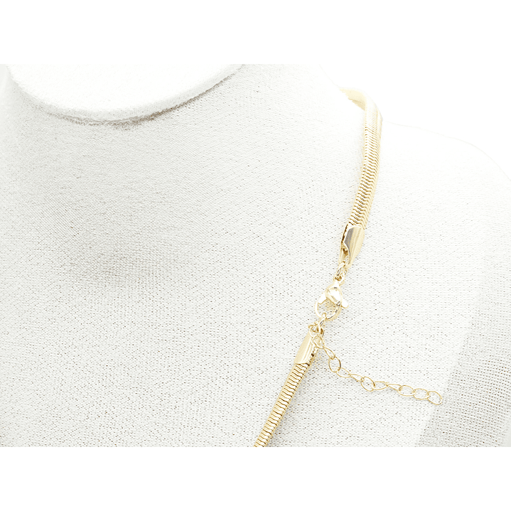 RODIO DORADO CADENA LAZO PLANO TERMINADA 6*3M 45CM 2