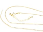 RODIO DORADO CADENA AGUJA PARA COLLAR EXTENSION 45CM - Miniatura 1