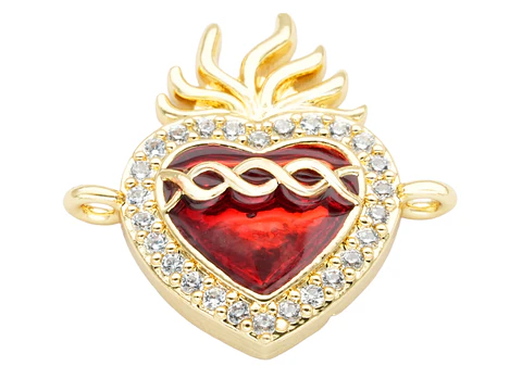 RODIO DORADO CENTRO SAGRADO CORAZON 20*20MM