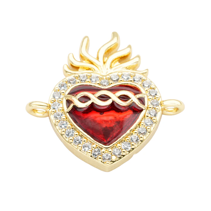 RODIO DORADO CENTRO SAGRADO CORAZON 20*20MM 1