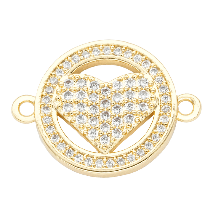 RODIO DORADO CENTRO REDONDO CORAZON ZIRCON 20*15MM 1