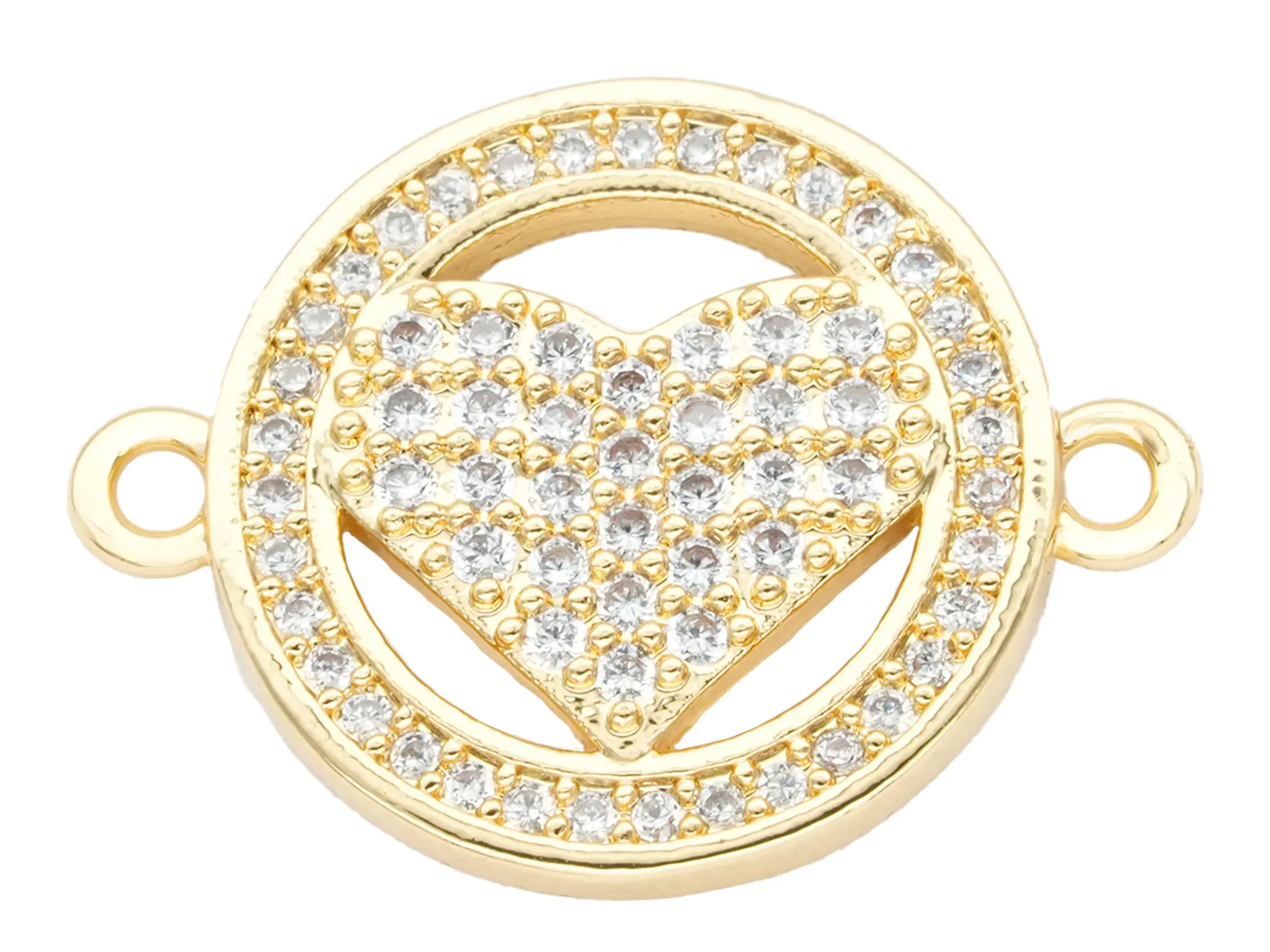 RODIO DORADO CENTRO REDONDO CORAZON ZIRCON 20*15MM 1