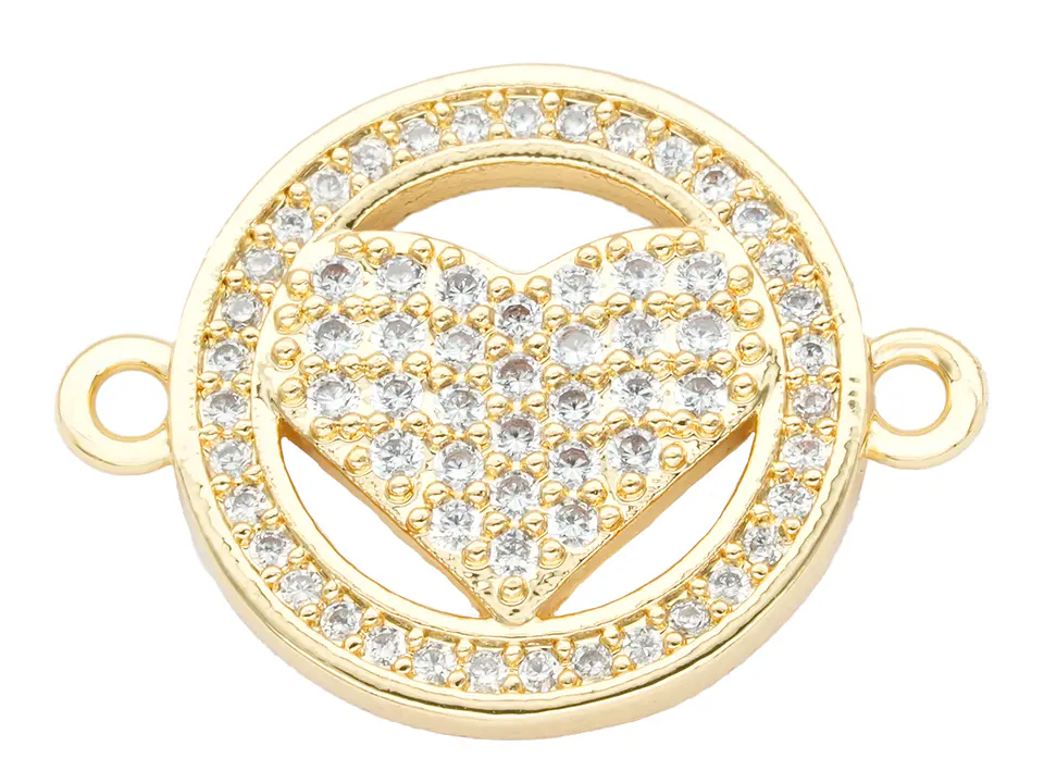 RODIO DORADO CENTRO REDONDO CORAZON ZIRCON 20*15MM 1