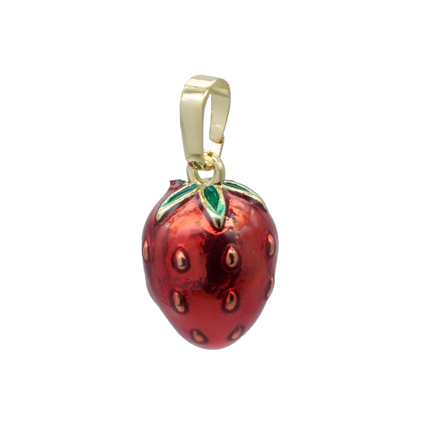 RODIO DORADO DIJE FRESA 10*15MM 1