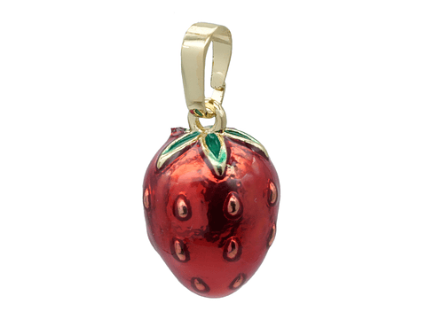 RODIO DORADO DIJE FRESA 10*15MM