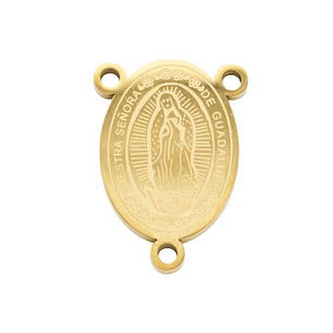 ACERO DORADO CRUCERO VIRGEN GUADALUPE 13*18MM