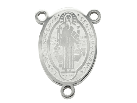 ACERO PLATEADO CRUCERO SAN BENITO  13*18MM