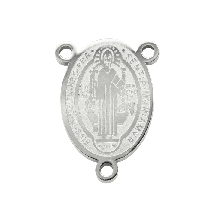 ACERO PLATEADO CRUCERO SAN BENITO  13*18MM 1