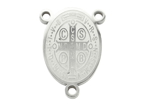ACERO PLATEADO CRUCERO SAN BENITO  13*18MM