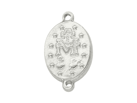 ACERO PLATEADO CENTRO VIRGEN MILAGROSA 9*13MM