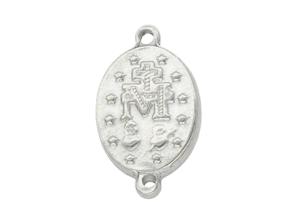 ACERO PLATEADO CENTRO VIRGEN MILAGROSA 9*13MM 2