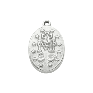 ACERO PLATEADO DIJE VIRGEN MILAGROSA 9*13MM