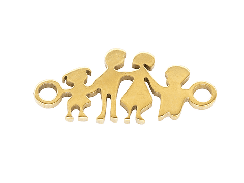 ACERO DORADO CENTRO FAMILIA 16*7MM