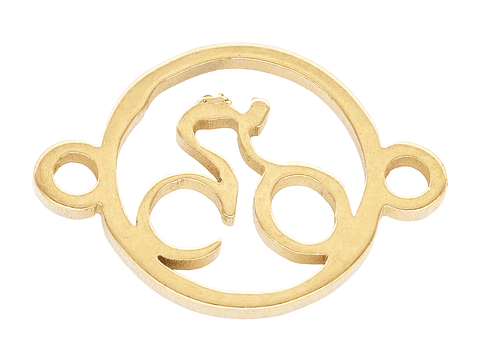 ACERO DORADO CENTRO REDONDO BICICLETA 15*10MM
