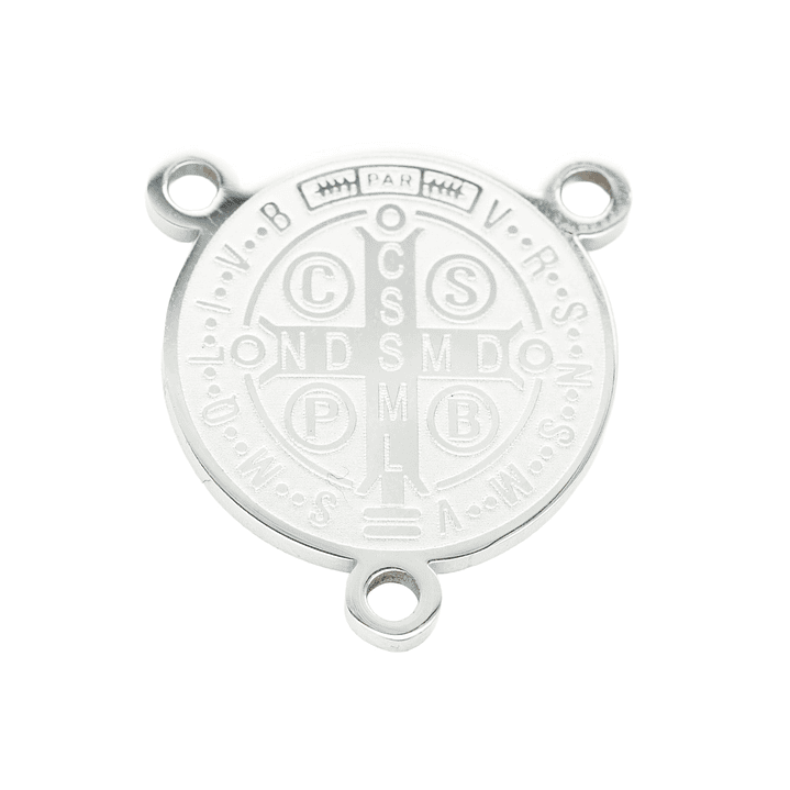 ACERO PLATEADO CRUCERO SAN BENITO 17*19MM 2