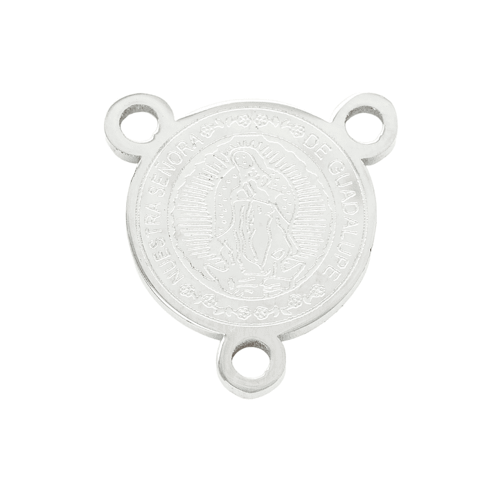 ACERO PLATEADO CRUCERO GUADALUPE 17*19MM 1