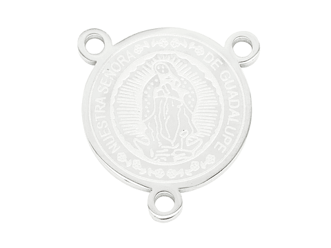 ACERO PLATEADO CRUCERO GUADALUPE 12*15MM