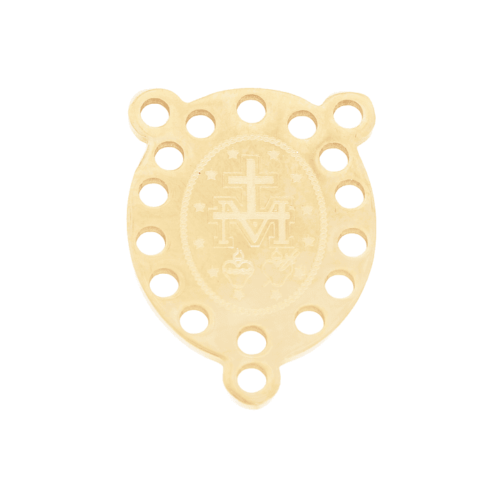 ACERO DORADO CRUCERO GUADALUPE RECAMAR 15*20MM 2